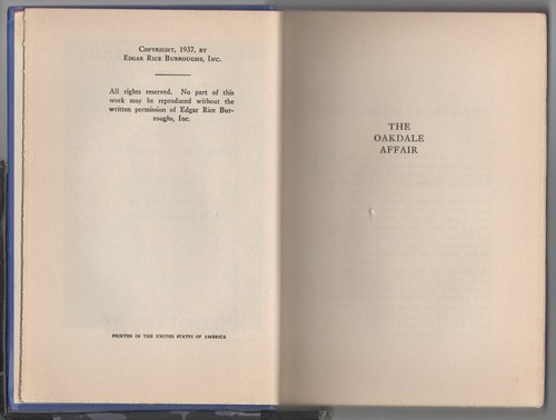 EDGAR RICE BURROUGHS The Oakdale Affair/The Rider G&D w/ Dust Jacket The Mucker - Picture 13 of 14