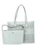 Guess Katey Perf Tote Schultertasche Utensilientasche Tasche Mint Mint