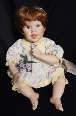 Danbury Mint ''Julie'' Porcelain Doll by Judy Bell Limited Edition 1992 No Box