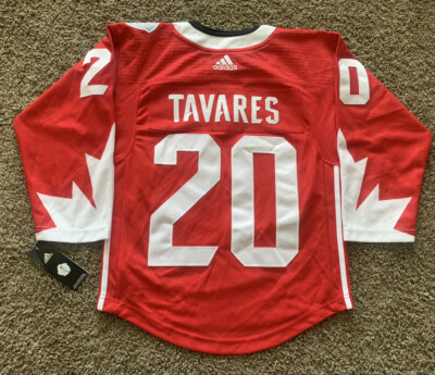 Tavares 20 Canada World Cup of Hockey 2016 Adidas Youth Red Jersey Sz S/M  New