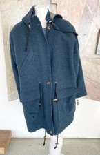 Loden For Wenger Austria Coat Wool Mohair Blue Womens 38 / Us Large / Xl