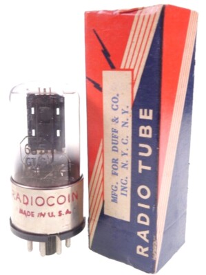 6J5GT = 6J5GT/G = VT-94D RADIOCOIN Triode Radio tube Röhre 