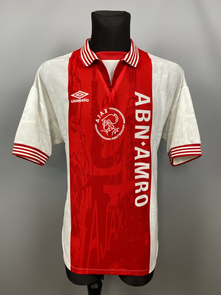 AJAX 1996 1997 SHIRT HOME FOOTBALL SOCCER JERSEY UMBRO MENS SIZE L