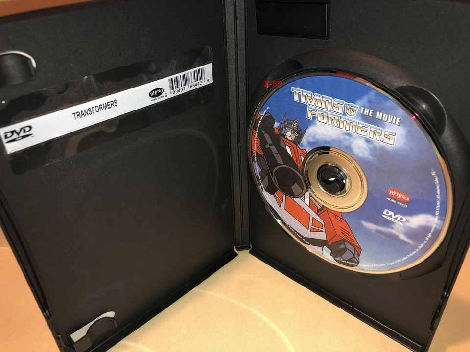 Transformers DVD 80s Animated Movie Optimus Prime Megatron Bumblebee Arcee Galva - Image 4 of 4