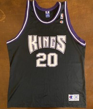 Rare Vintage Champion NBA Sacramento Kings Jon Barry Basketball Jersey