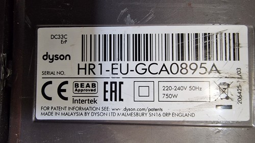 Dyson DC33c  Staubsauger ohne Staubbeutel .Grau/Rot - Bild 6 von 6