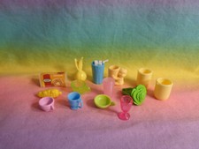 Barbie Doll or Similar Dollhouse Accessories Kitchen  Dining Lot