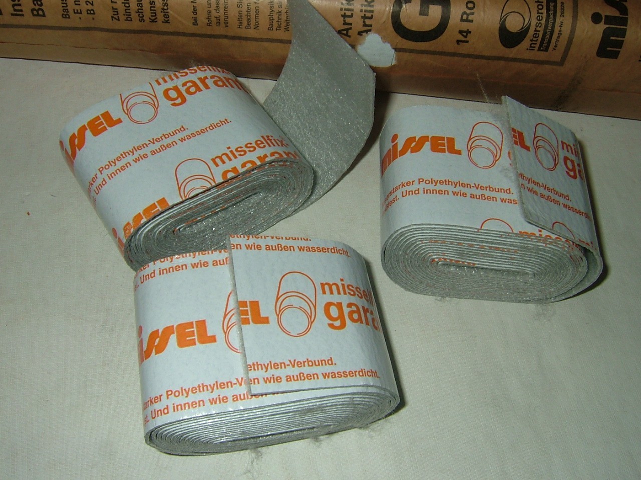 MisselFIX  Garant G702 ~ Dämmstreifen ~ 3 Rollen a 3,6 Meter  (0,92€/ Meter)