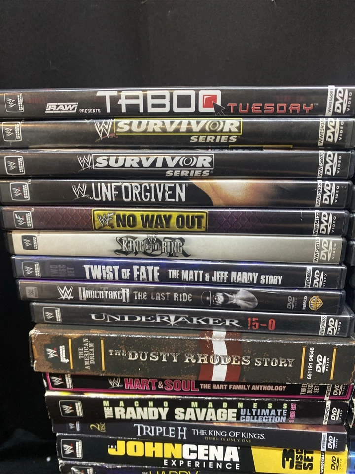 Wrestling DVDs WWE TNA WCW Raw Royal Rumble Backlash Hogan Andre Warrior (66) - Image 2 of 4