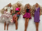 Barbie Mattel Vintage Doll Lot 4 Pieces 1980s 1990s Blonde Mixed Outfits