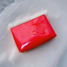 YSL Beaute Women's Zip Closure Pouch Cosmetics Makeup Toiletry Bag 8.5 x 5.5 RED