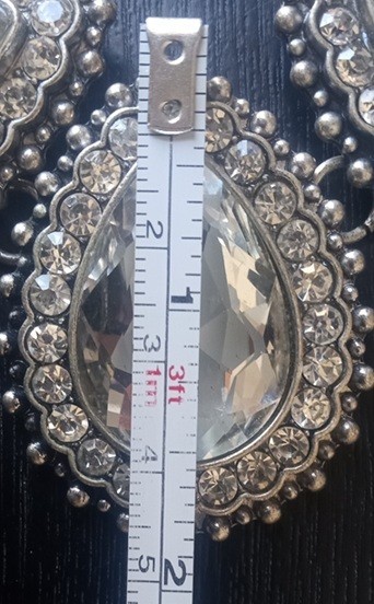 Adjustable Rhinestone and Glass Statement Necklac… - image 10