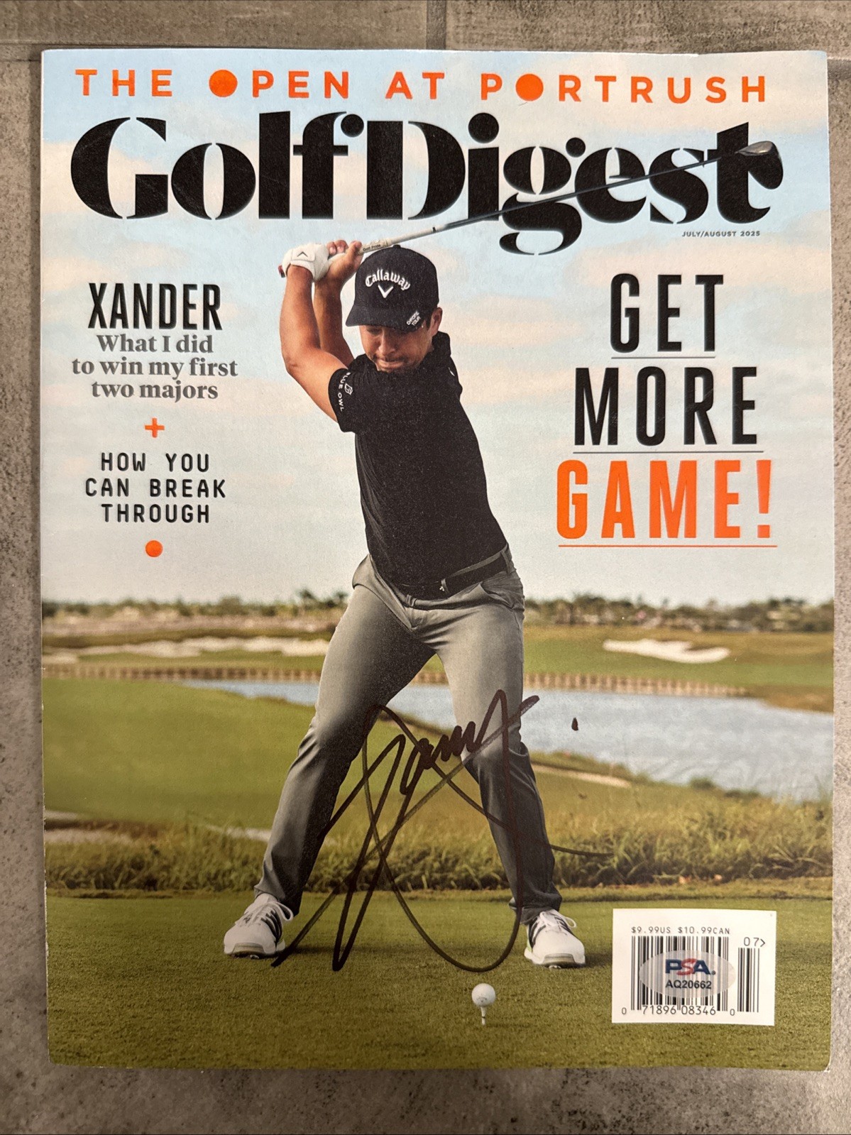 XANDER SCHAUFFELE Autographed Signed Golf Digest Full Magazine Autograph PSA Authentic PGA 