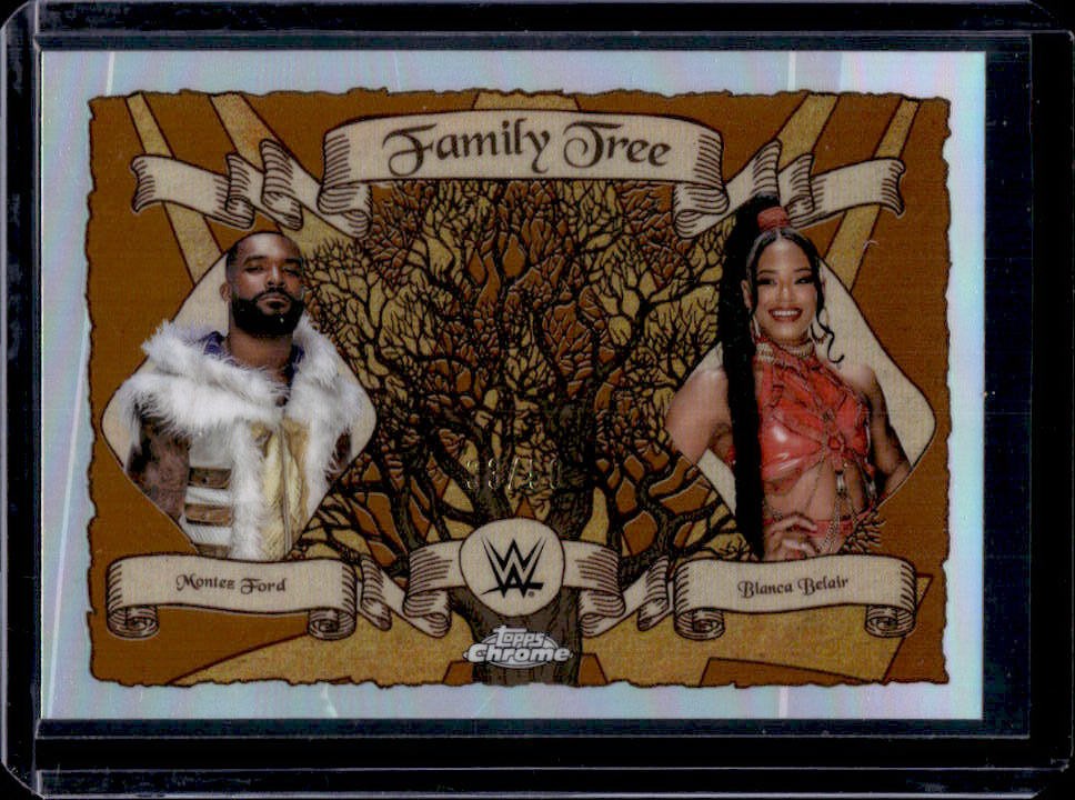2025 Topps Chrome WWE Montez Ford Bianca Belair Family Tree #FT-FB