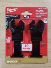 Milwaukee 49-25-1100 1-3/8 in. Universal Fit Wood Cutting Multi-Tool 10-Pack