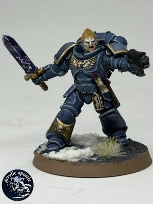Warhammer 40K Space wolves Primaris Lieutenant Power Sword Painted