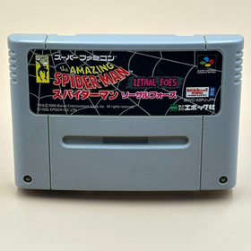 The Amazing Spider-Man Lethal Foes Super Famicom Japan SFC Game Cartridge Rare