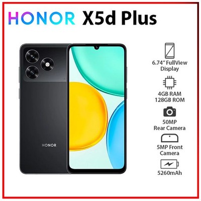 HONOR X5d Plus 4GB+128GB BLACK Dual SIM Octa Core Unlocked Android Cell Phone