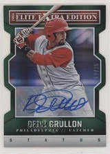 2014 Panini Elite Extra Edition 17/25 Deivi Grullon #15 Auto 5ox