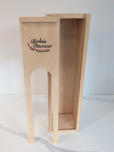 BIRKAS PINCESZET SCATOLA VINO IN LEGNO ESPOSITORE CONSERVAZIONE FAI DA TE - Foto 2 di 3