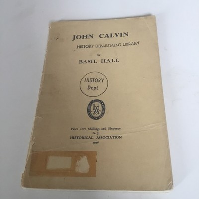 JOHN CALVIN By Basil Hall . 1956 . Rare vintage leaflet . Fast Free shipping