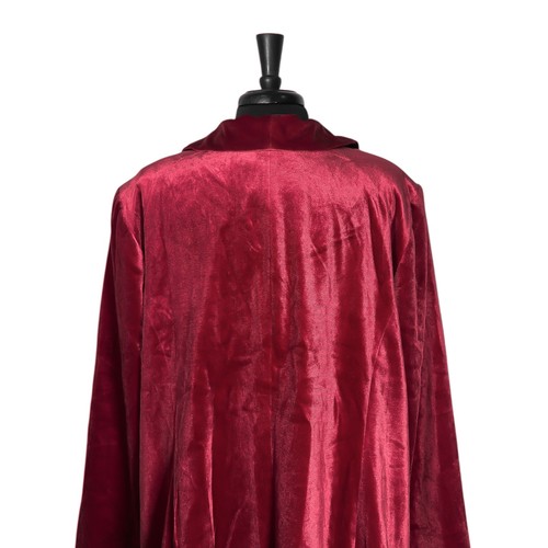 ELOQUII Damen Blazer 20 Rot Samt Stretch Arbeit Karriere Urlaub Anzug Jacke Neu mit Etikett - Bild 7 von 9