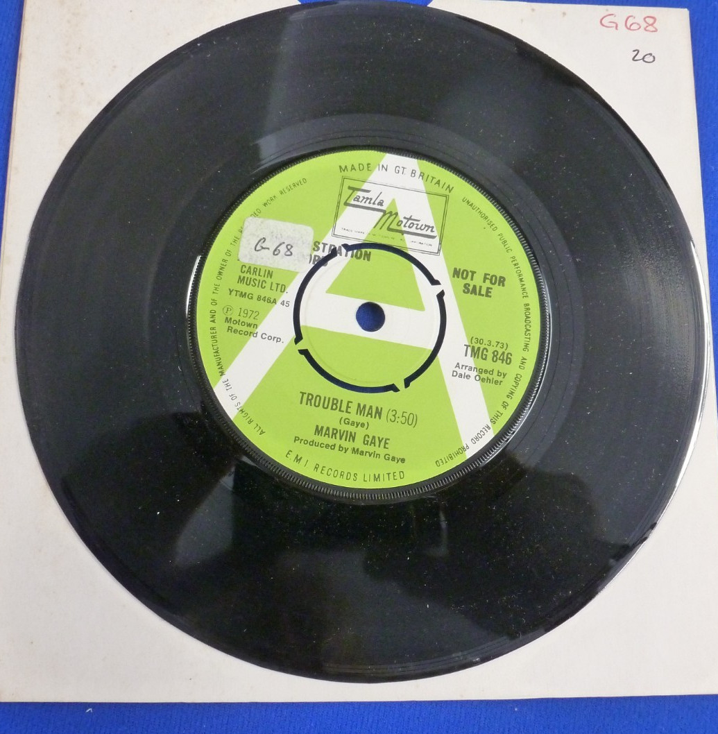 photo of Marvin Gaye-trouble Man 1973 Tamla Motown Demo 7 Tmg 846