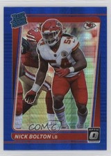 2021 Panini Donruss Optic Rated Rookie Blue Hyper Prizm Nick Bolton #275 1e1b
