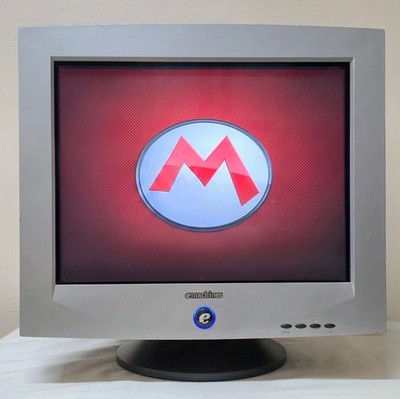 Vintage eMachines eView 17f3 17'' CRT Monitor Model 786N Retro Gaming VGA Tested