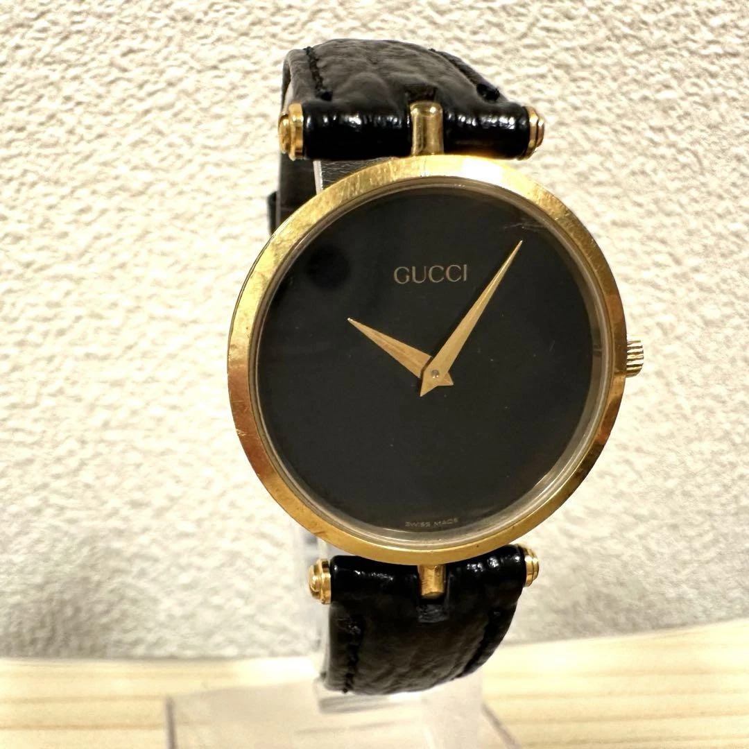 [Neuve Batt] Montre à quartz homme GUCCI 2000M cadran noir vintage du JAPON
