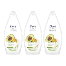 Dove Invigorating Ritual Avocado Oil Calendula Extract Wash, 16.9oz (Pack of 3)