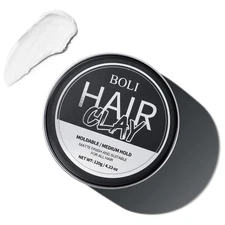 Hair Clay for Men, All Day Strong Hold Pomade, Texturizing & Matte Finish, Styli