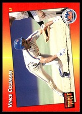 Vince Coleman 1992 Triple Play #208 Mets MLB READ FREE SHIPPING AutographDen