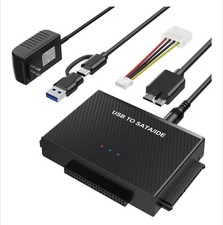 Hard Drive Reader USB 3.0 to SATA IDE Adapter IDE SATA to USB Type C Ext