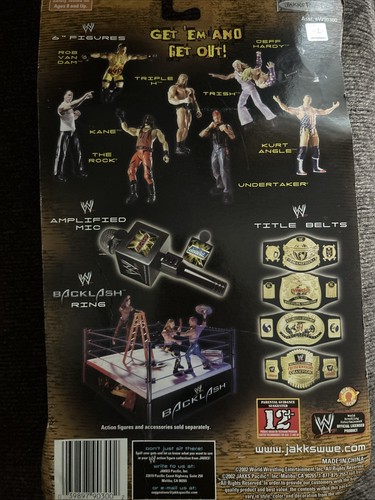 2002 Jakks WWE Off the Ropes TRISH action figure NEW Stratus WWF In Box Wrestler - Picture 2 of 2