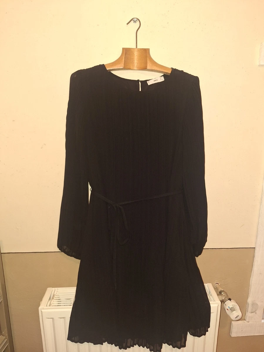Mango - Top sans manches en maille rayée - Noir