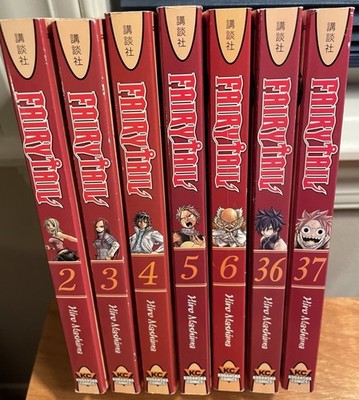 Fairy Tale Manga Volumes 2-6, 36, 37 in English