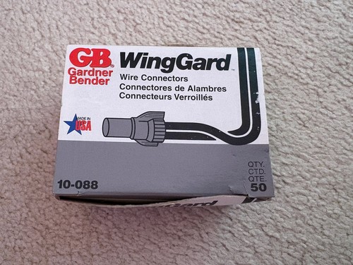 GB Gardner Bender WingGard electrical Wire Connectors. Pack of 49. Gray 10-088