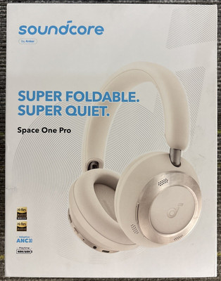 Soundcore Space One Pro Over Ear Headphones Adaptive ANC, Hi-Res Audio
