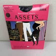 Marvelous Mama Assets by Sara Blakely Maternity Tights Black Opaque Sz 2 SPANX
