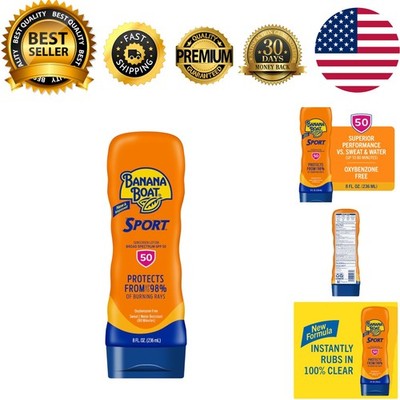 Banana Boat Sport Ultra SPF 50 Sunscreen Lotion - 8oz, Oxybenzone Free & Wate...