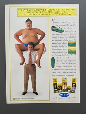 Dr. Scholl´s Insoles Einlagen 90s retro 1993 Vintage Ad Werbung Reklame