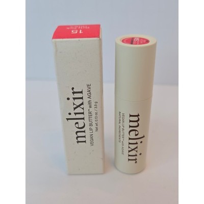 Melixir Vegan Lip Butter with Agave 15 Dirty Pink Tinted Lip Balm 0.13oz NIB