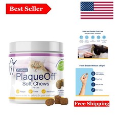 Natural Kelp Dental Soft Chews for Cats - Supports Oral Health Fresh Breath