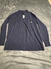 Ann Taylor Navy Cardigan Womens Size XSmall