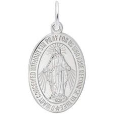 Sterling Silver Miraculous Medal Charm