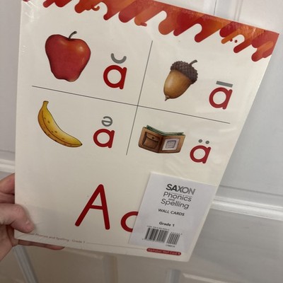 Saxon phonics and spelling GRADE 1, WALL CARDS, Brand New (2022)