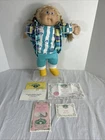 Vintage Cabbage Patch Kids Cornsilk Doll Blonde Hair Blue Eyes Tooth &  Clothes