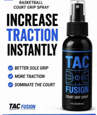 3-Pack TAC Fusion Basketball Court Shoe Grip Spray Traction Booster Anti Slip