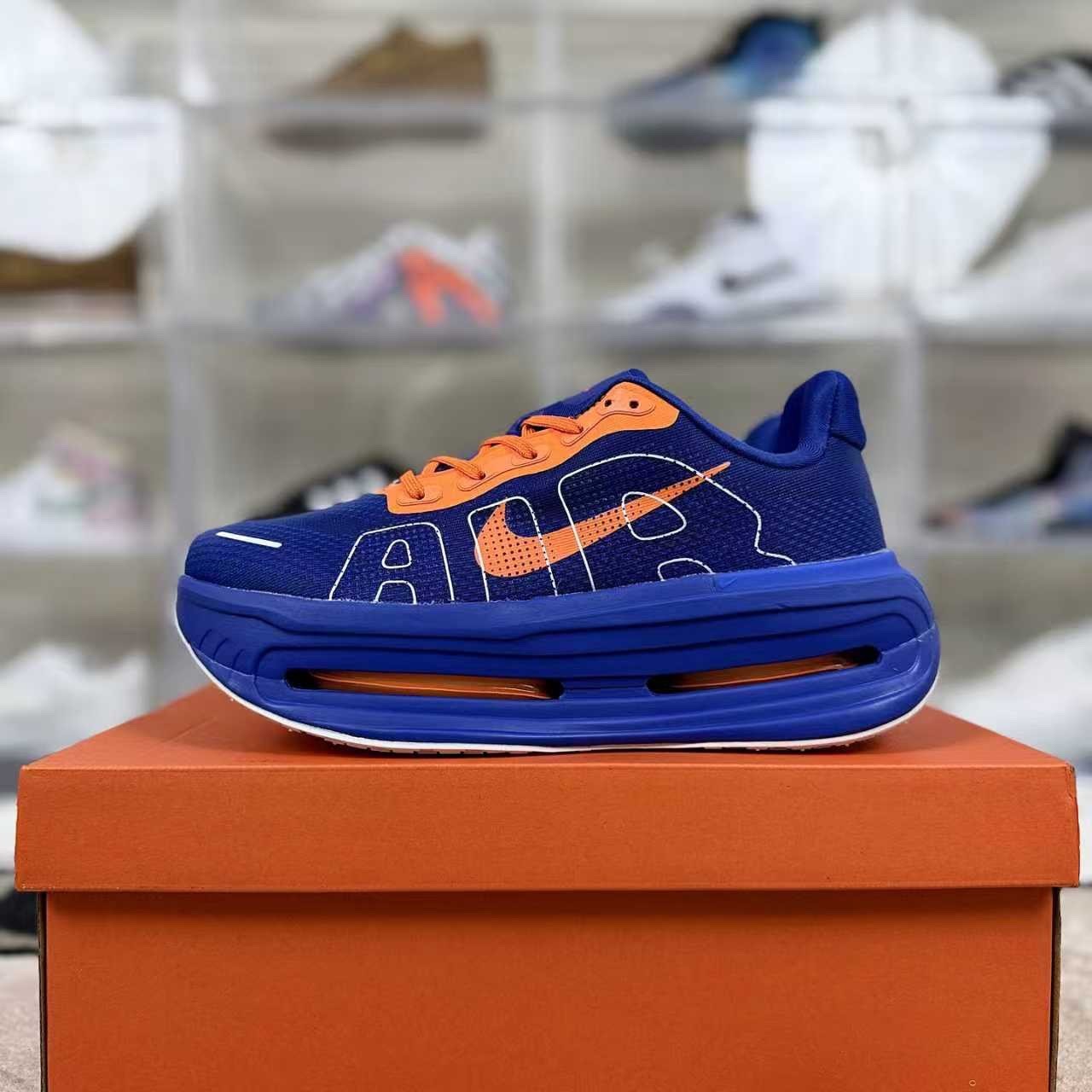 Nike Vomero Premium Men's Blue/Orange Comfortable Running Sh